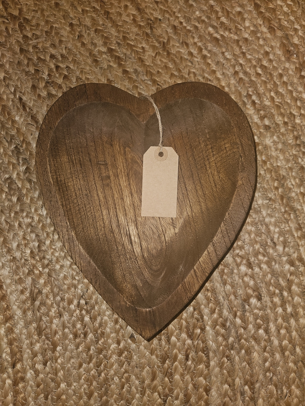 Wooden Heart Wall Decor - Brown